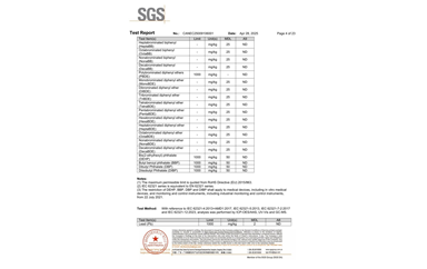 環(huán)保測試報(bào)告 ROHS+鹵素 CANEC25009106001