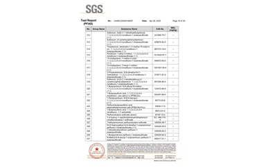 環(huán)保測試報告 PFAS CANEC25009106007