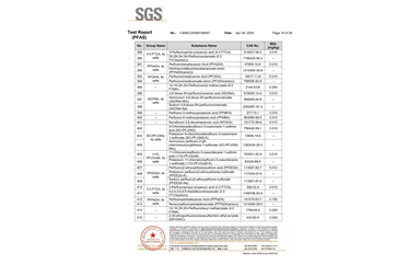 環(huán)保測試報告 PFAS CANEC25009106007