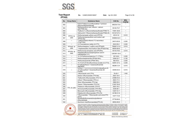 環(huán)保測試報(bào)告 PFAS CANEC25009106007