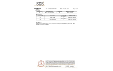 環(huán)保測(cè)試報(bào)告 SVHC CANEC25009119801